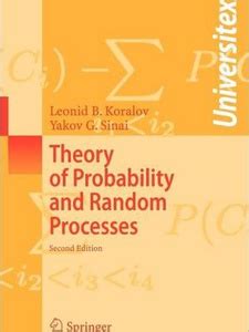 Further suggested reading E. . Theory of probability and random processes solutions